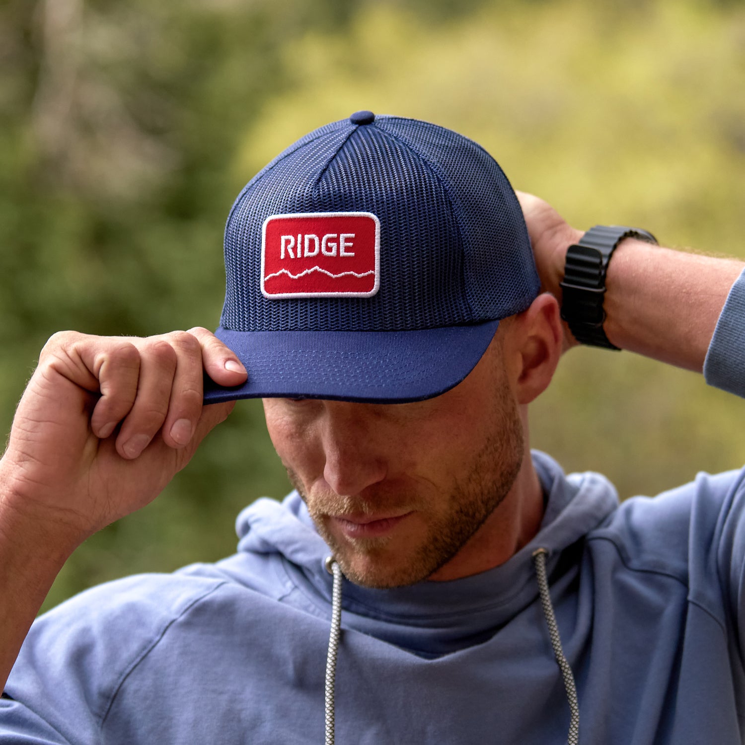 Ridge Mesh Snapback - Alpine Navy - Image 5