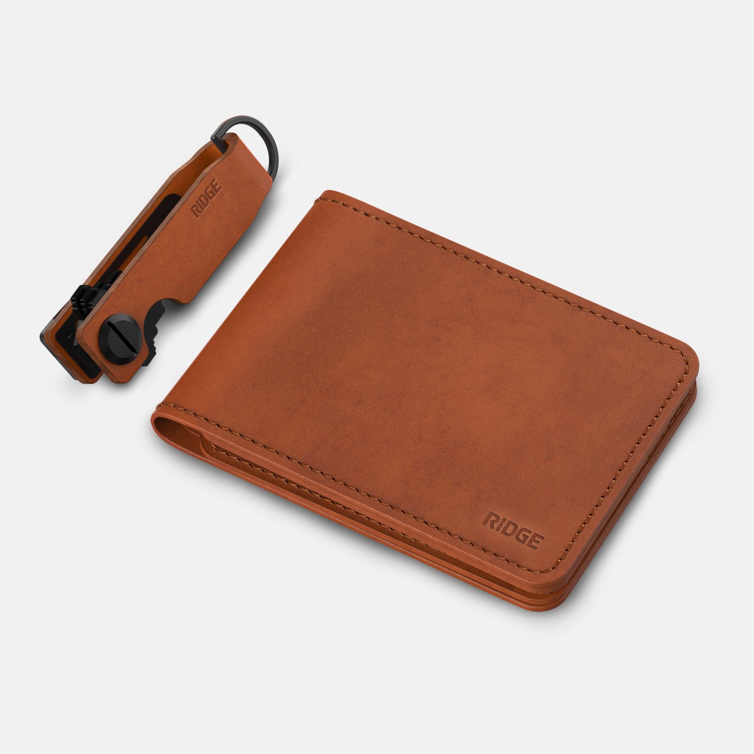 Daily Driver Kit - Billfold - Tobacco Brown Leather - Image 2