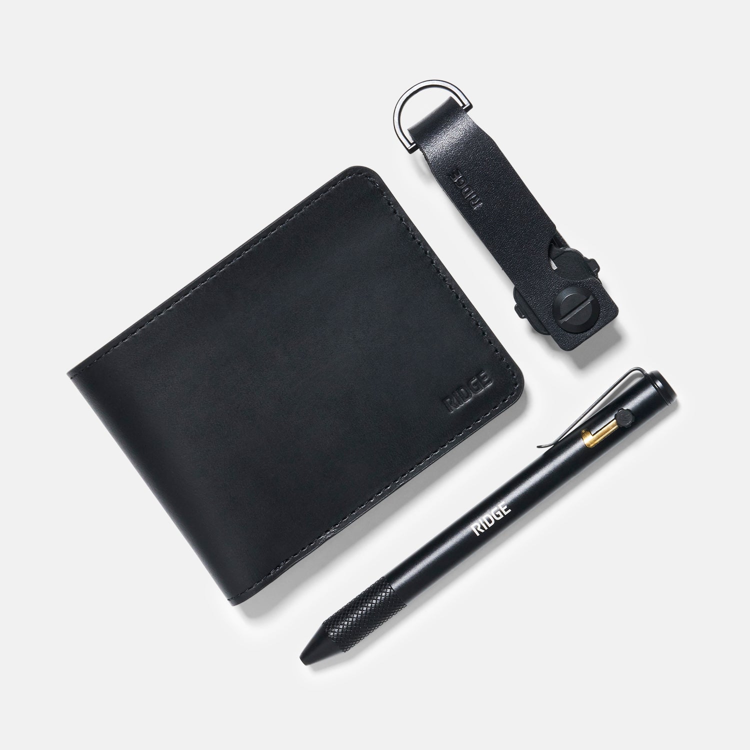 Daily Writer Kit - Billfold - Midnight Black Leather - Image 3