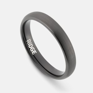 4mm Rounded Ring Set - Gunmetal