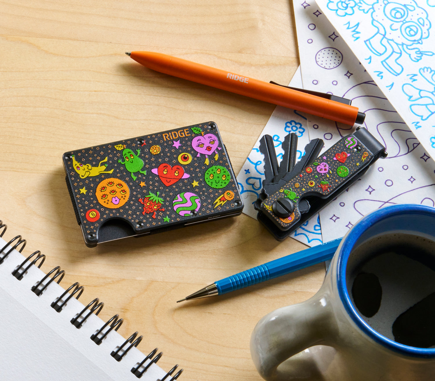 Ridge Wallet - Claire Morales - Space Fruit - Image 8