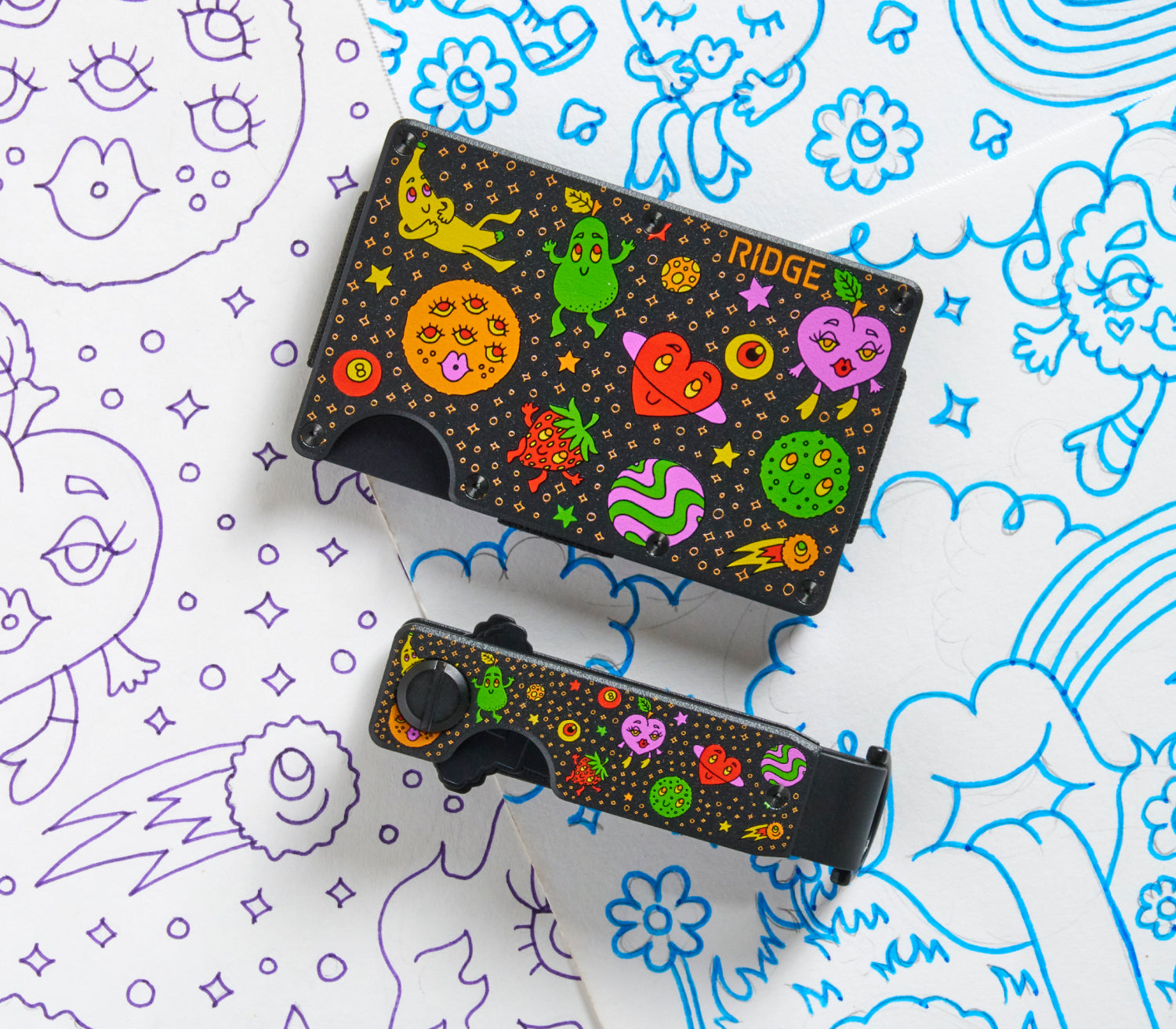 Ridge Wallet - Claire Morales - Space Fruit - Image 11