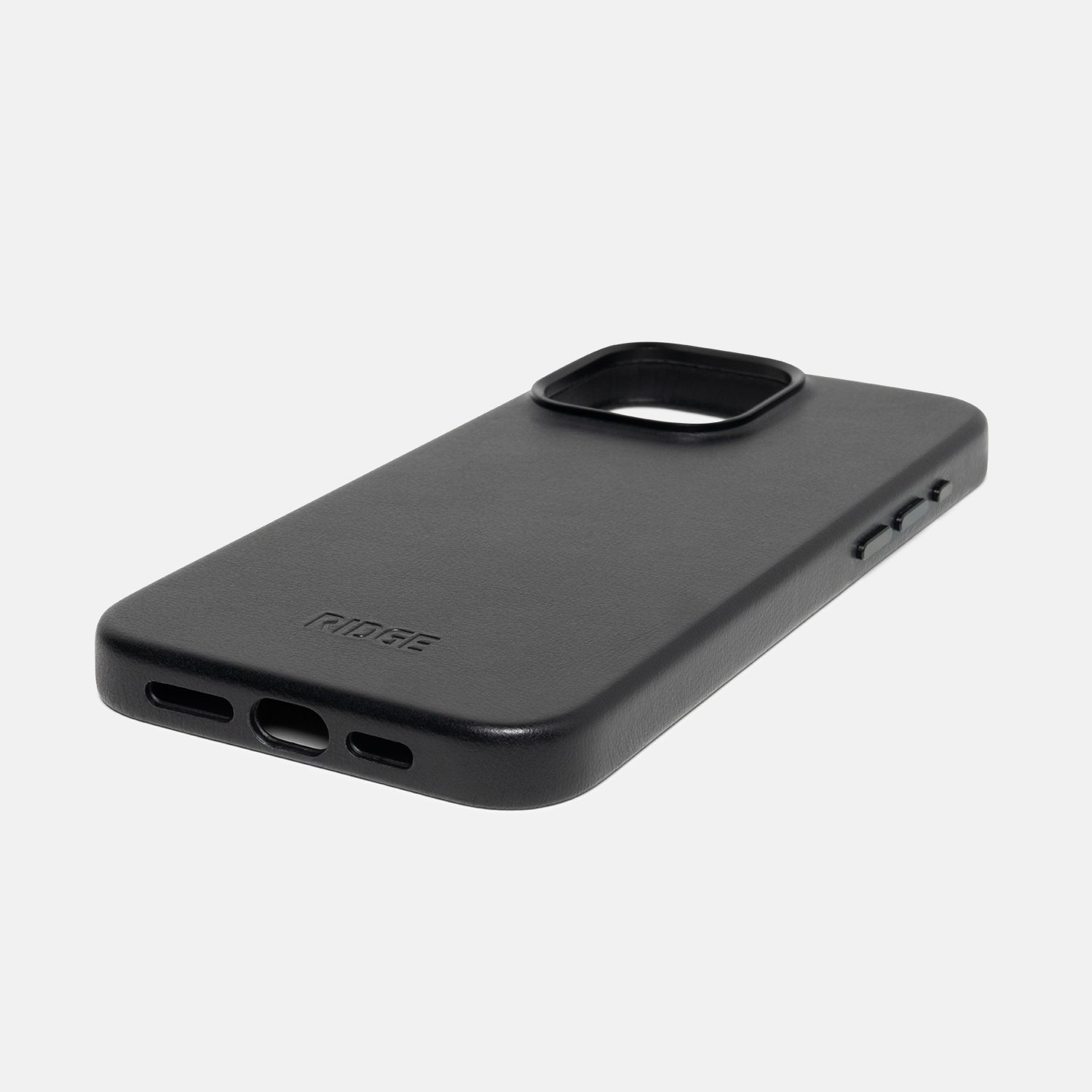 Ridge Phone Case - Midnight Black Leather - iPhone 15 Pro Max - Image 4