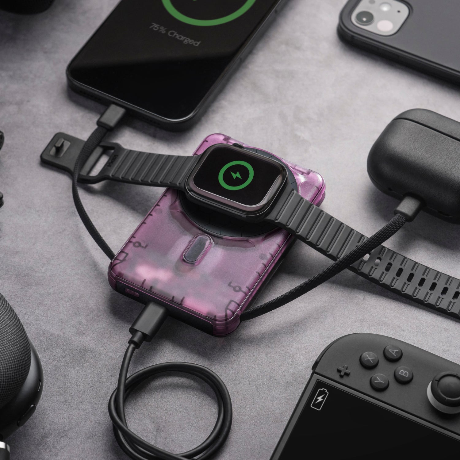 Ridge Power Bank - 10k mAh - Atomic Purple - Image 5