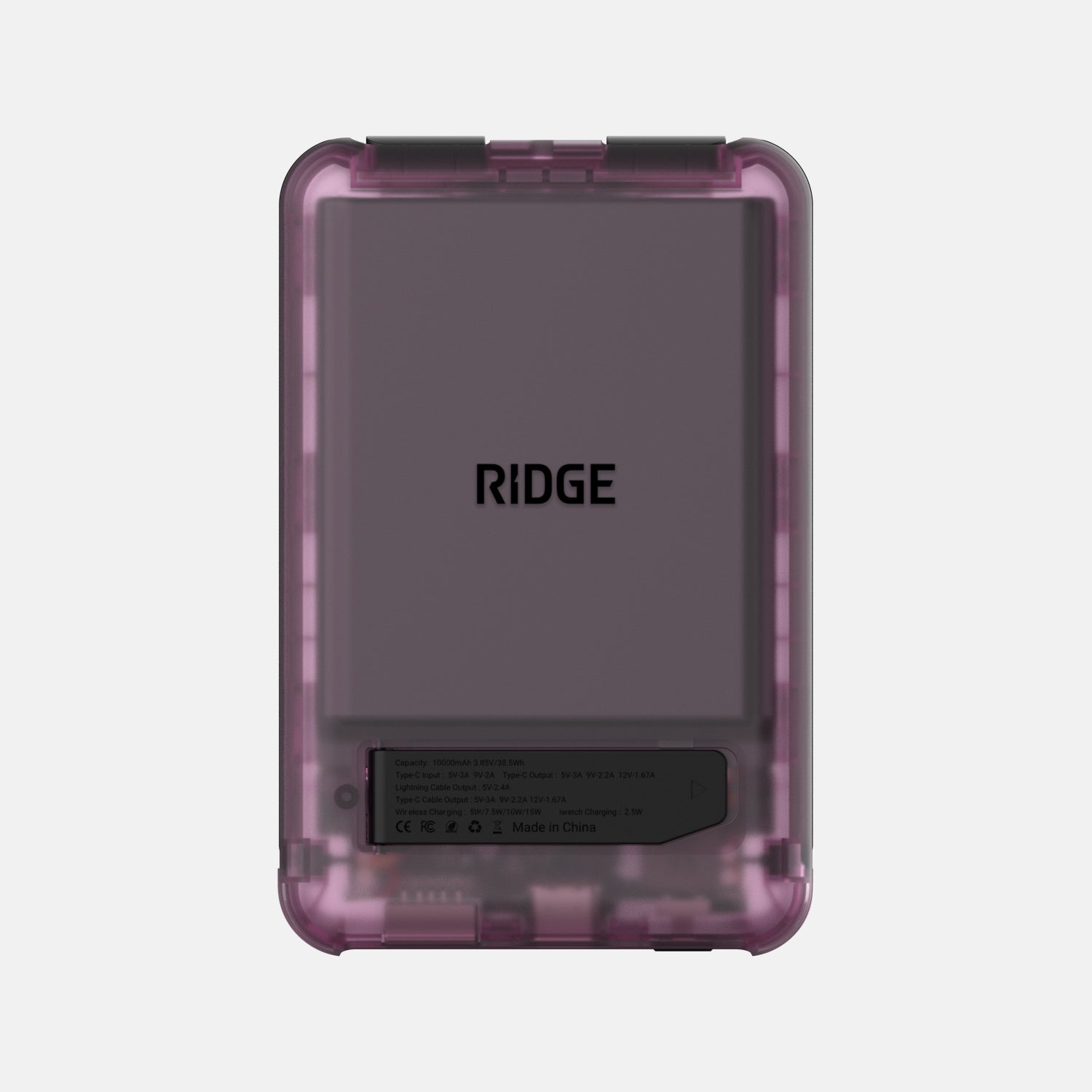 Ridge Power Bank - 10k mAh - Atomic Purple - Image 3