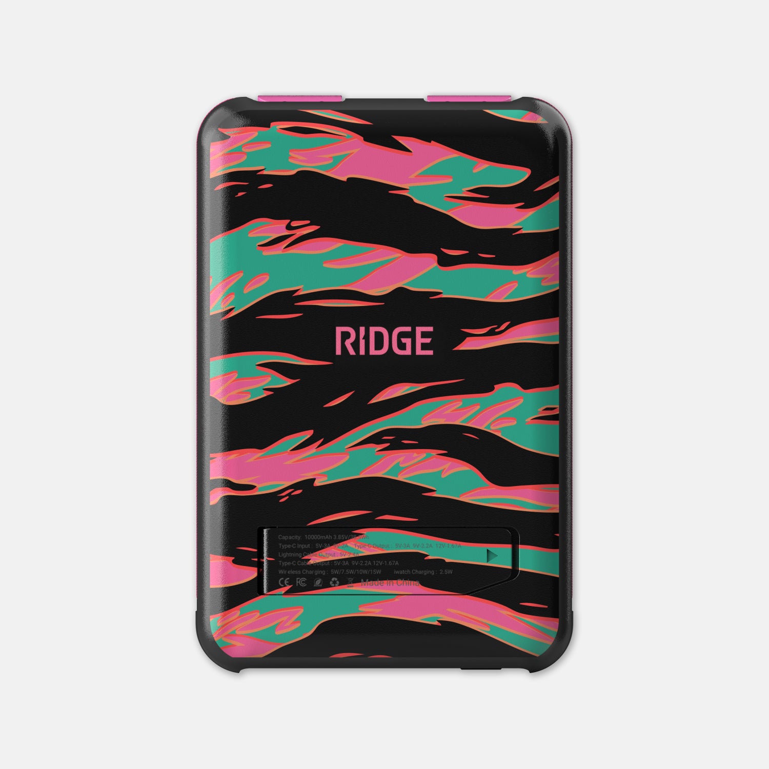 Ridge Power Bank - 10k mAh - Neon Tiger - Image 3