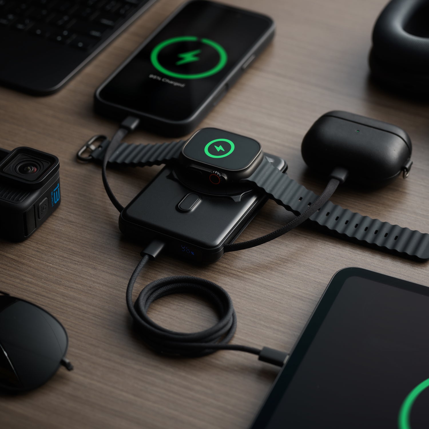 Ridge Power Bank - 10k mAh - Matte Black - Image 5