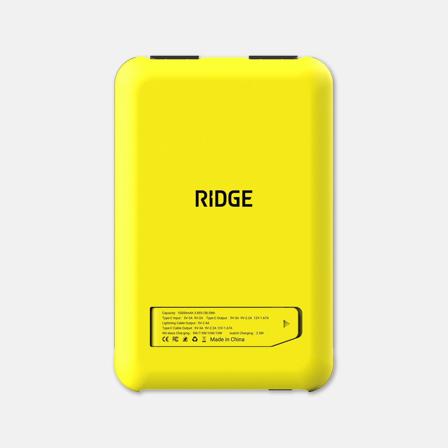 Ridge Power Bank - 10k mAh Bundle - Hyper Lime - 2-Pack - Image 3