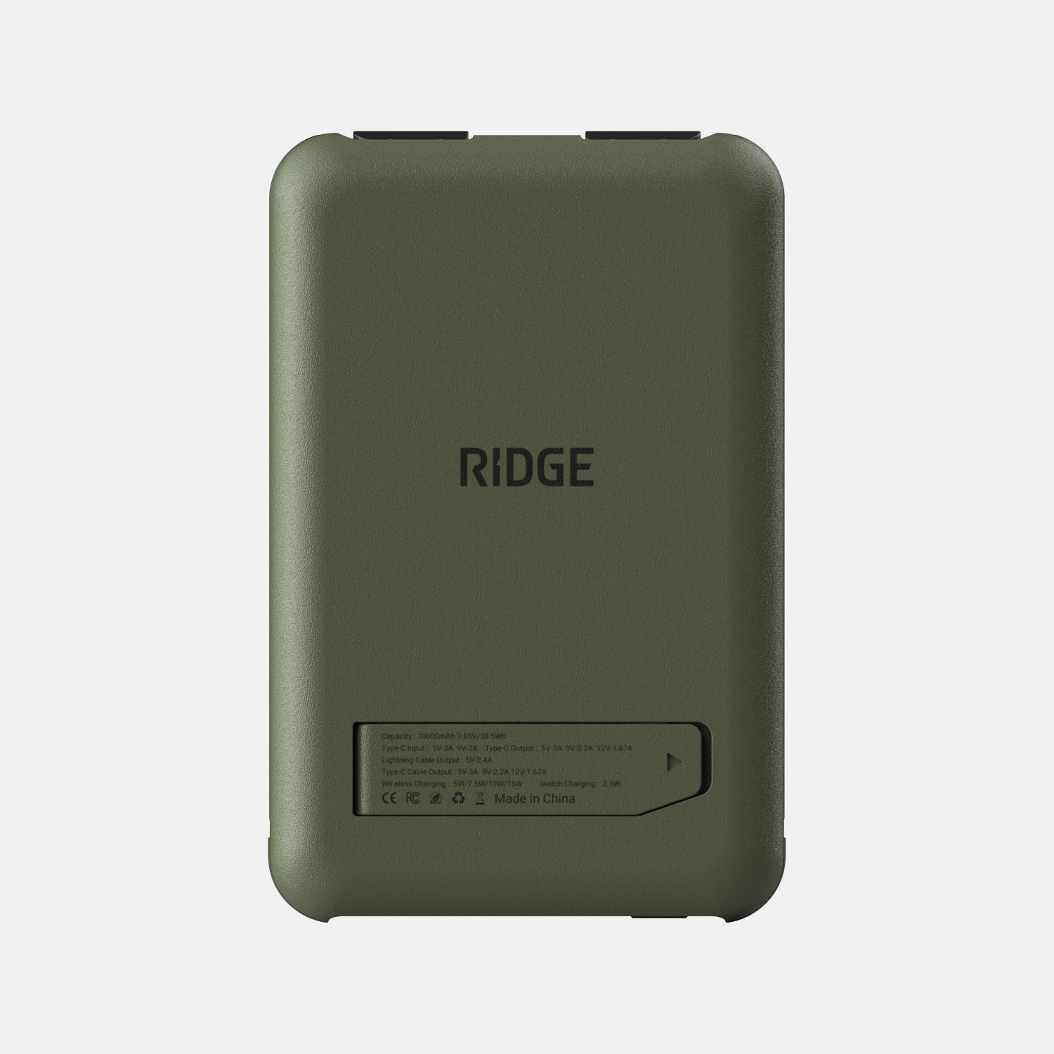 Ridge Power Bank - 10k mAh Bundle - Matte Olive - 3-Pack - Image 3