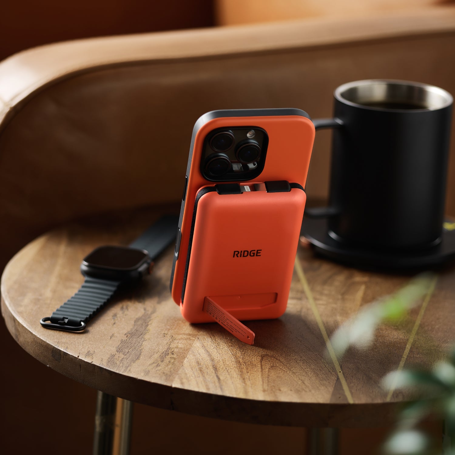 Ridge Power Bank - 10k mAh - Basecamp Orange - Image 6