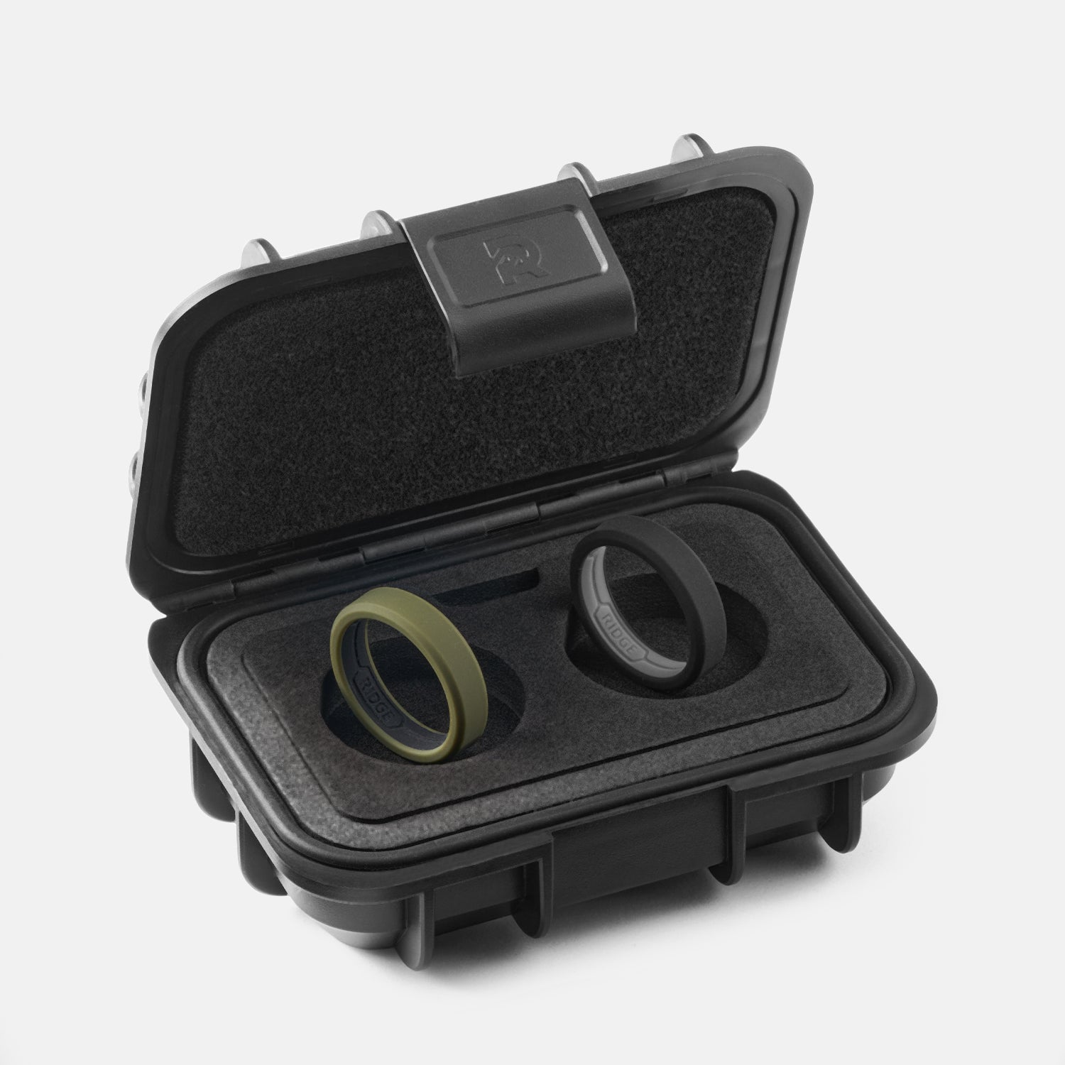 6mm Silicone Ring Set - Matte Olive - Image 2