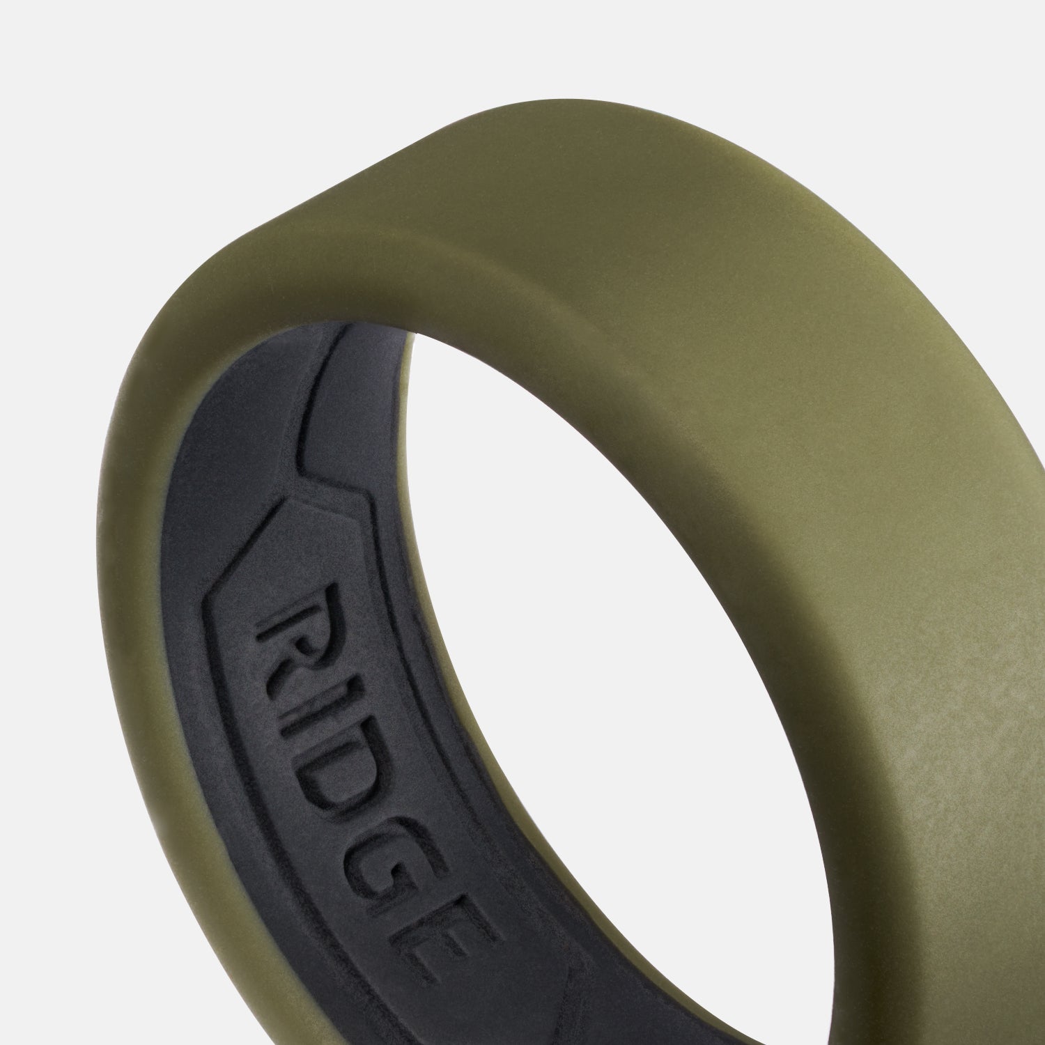 8mm Silicone Ring Set - Matte Olive - Image 4
