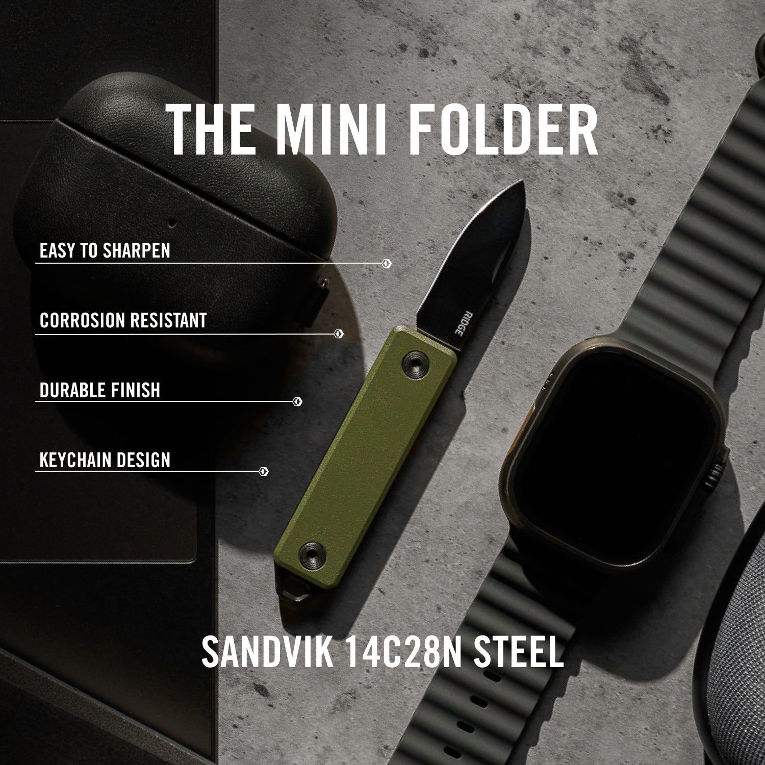 Mini Folder - Matte Olive - Image 6