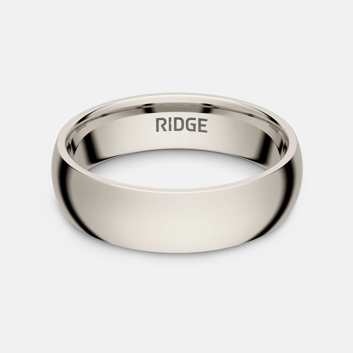 6mm Rounded Ring Set - Platinum - Tantalum - Image 2