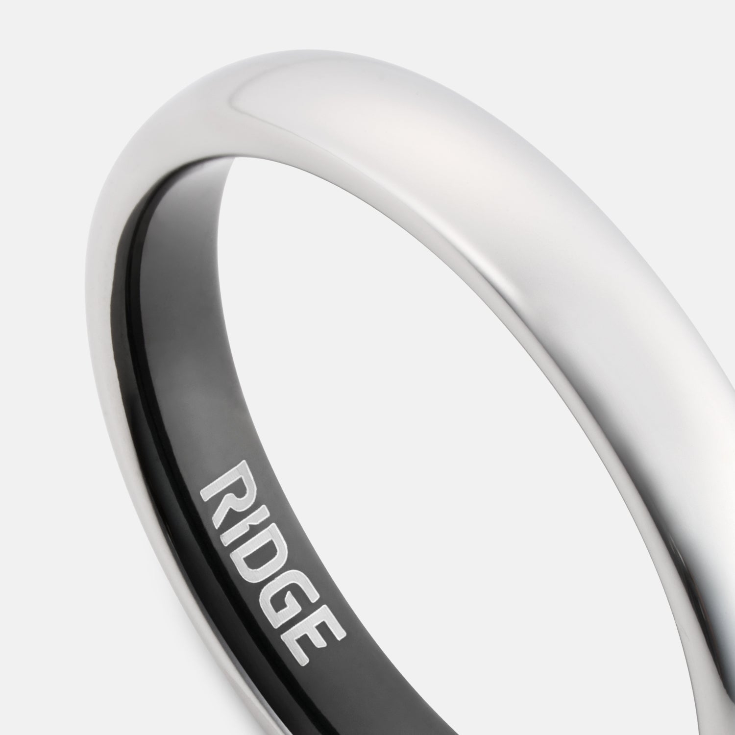 4mm Rounded Ring Set - Platinum - Image 4