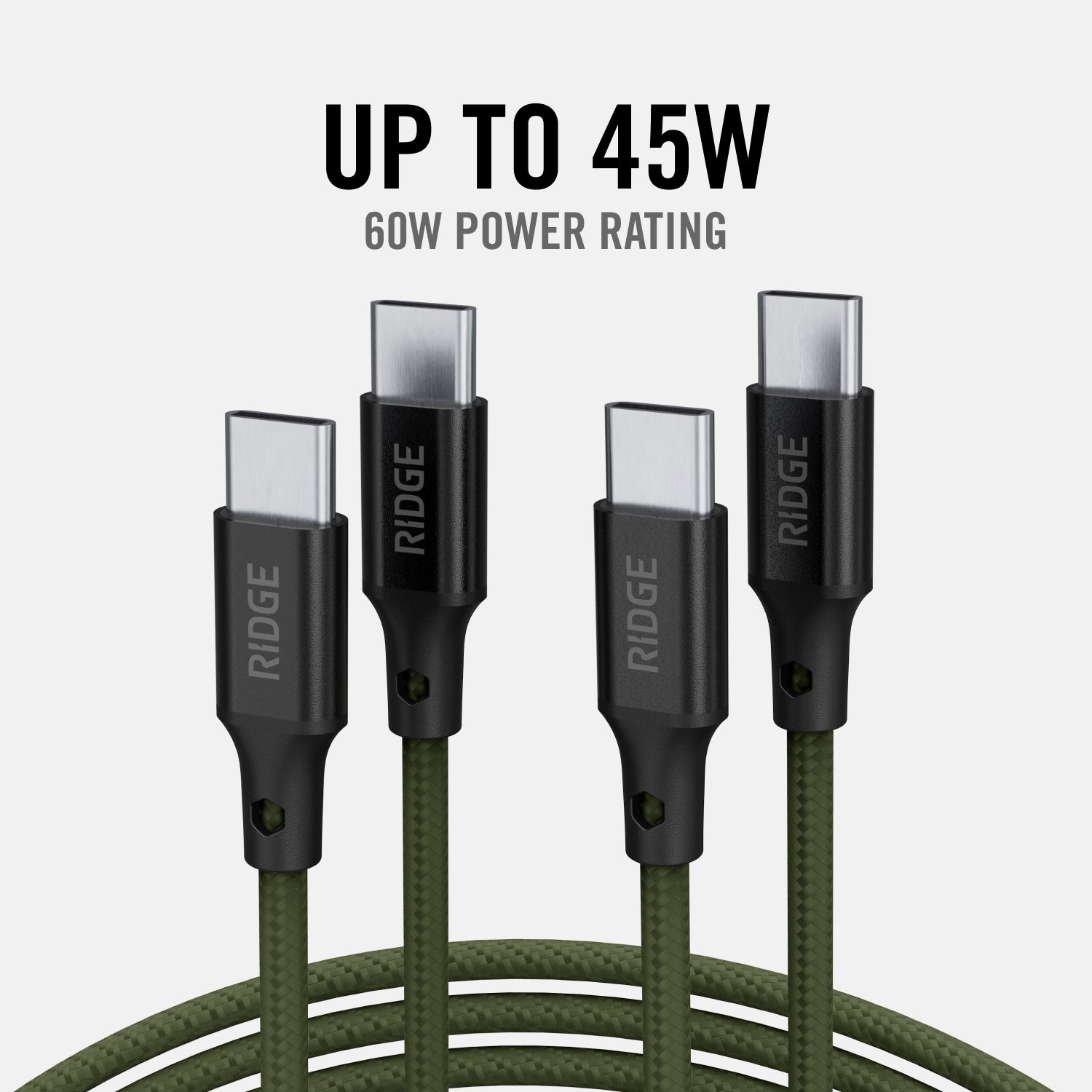 Wall Charger Set - 45W - Matte Olive - Image 7