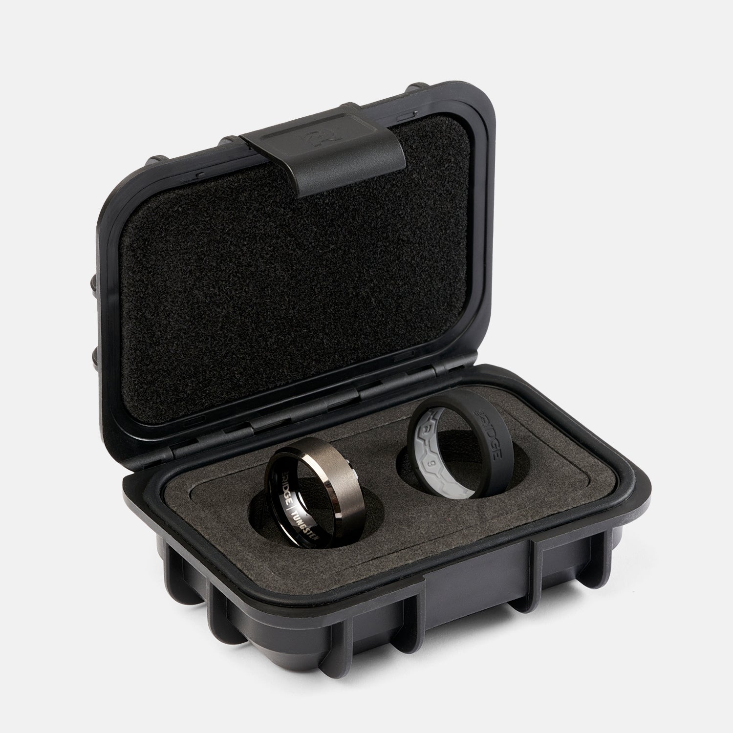 8mm Beveled Ring Set - Gunmetal - Image 2