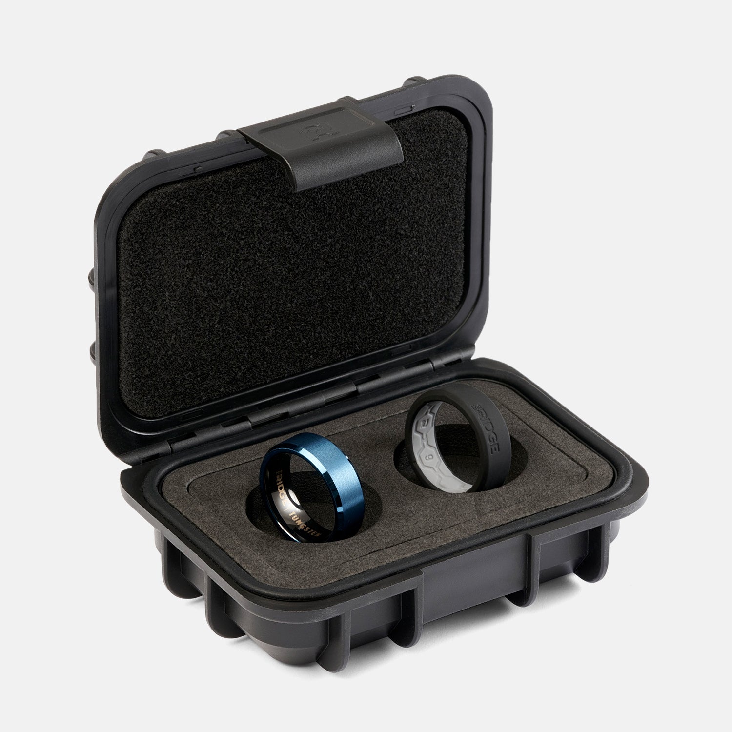 8mm Beveled Ring Set - Alpine Navy - Image 2