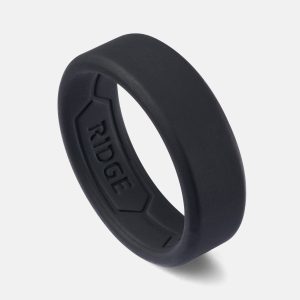 8mm Silicone Ring Set - Royal Black