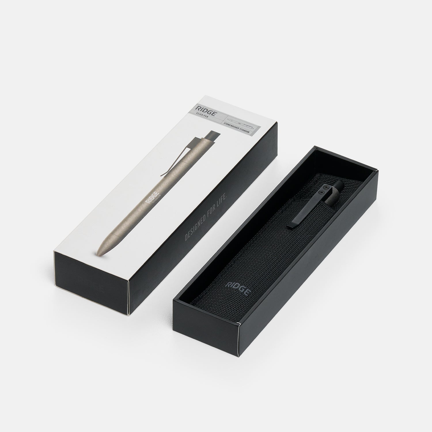 Ridge Click Pen - Stonewashed Titanium - Image 6