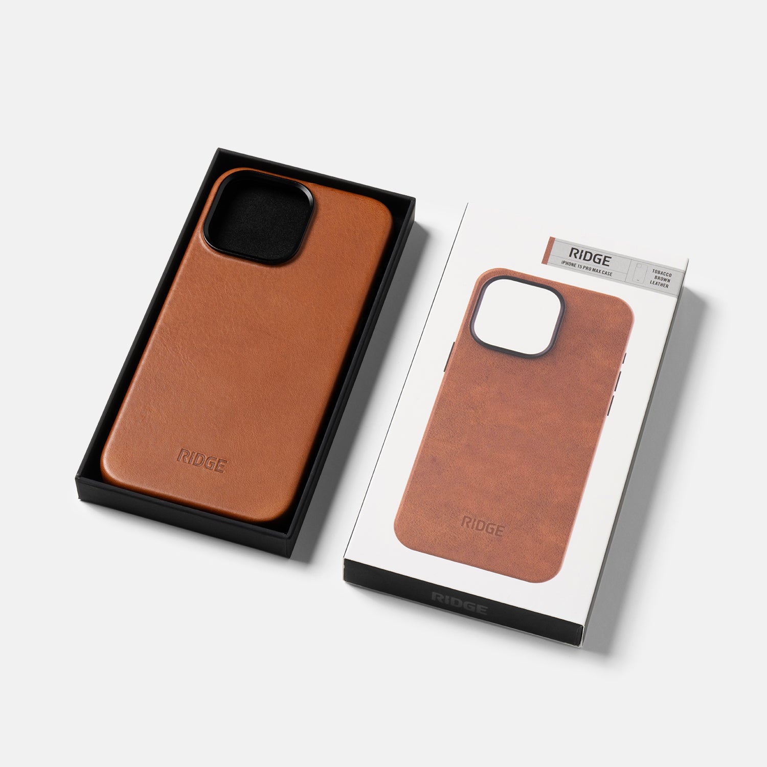 Ridge Phone Case - Tobacco Brown Leather - iPhone 15 Pro Max - Image 4