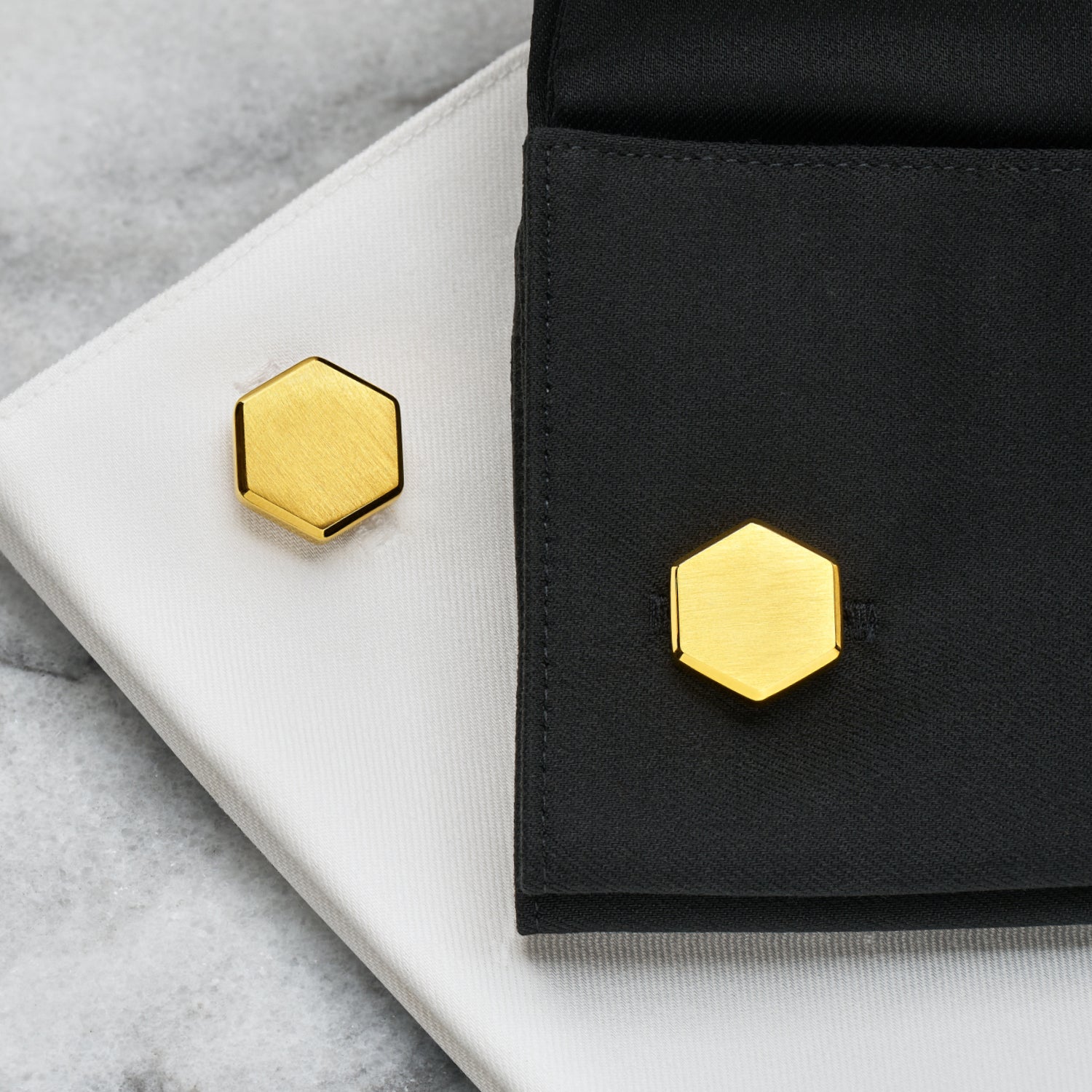 Tie Bar & Cufflinks Kit - 24K Gold - Image 11