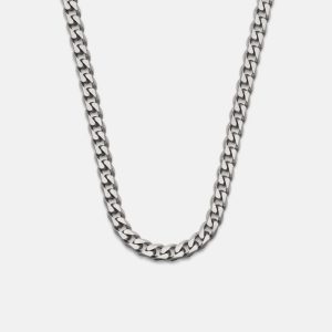 5mm Curb Chain - Titanium - 20