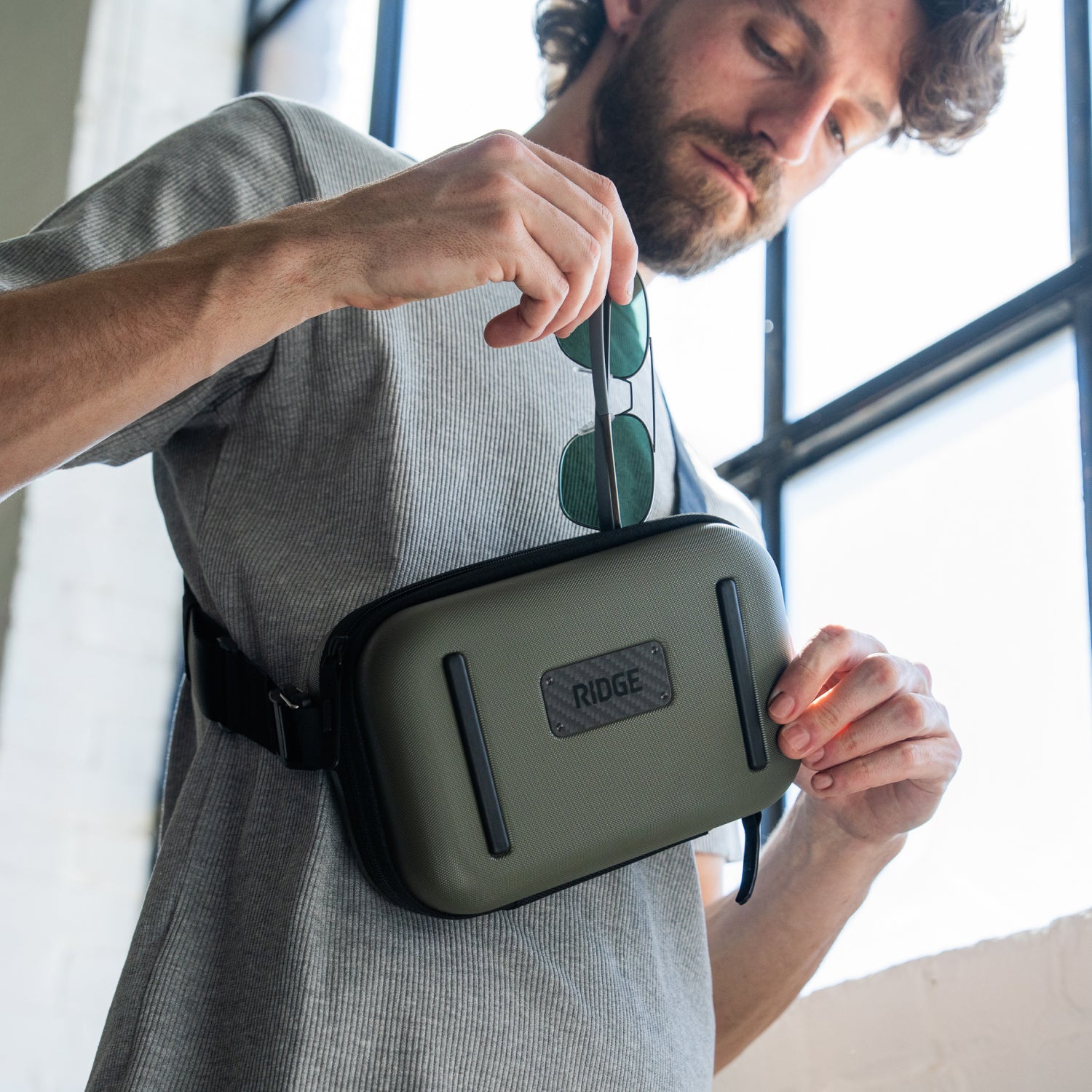 Hardshell Sling - Matte Olive - Image 6