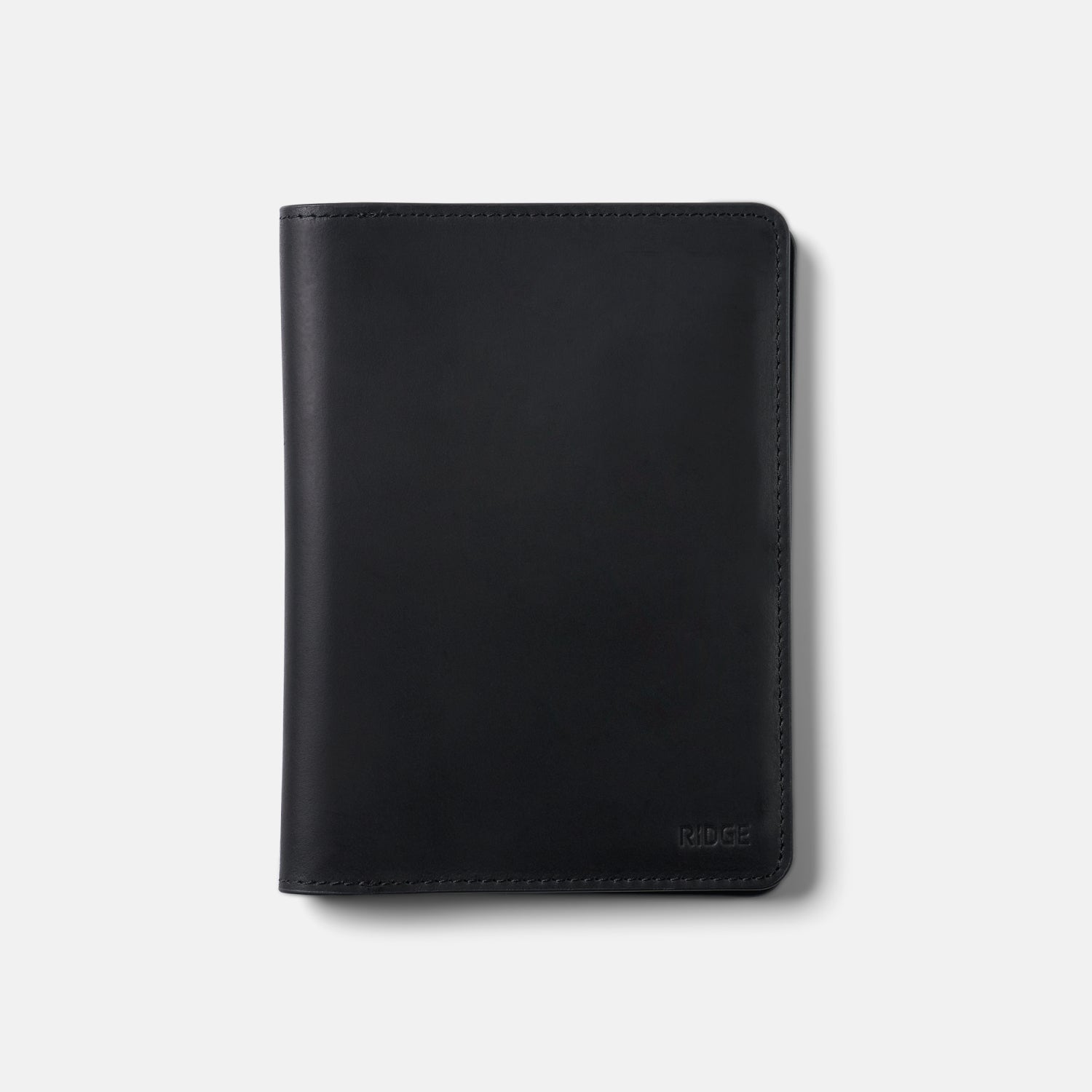 Passport Wallet - Midnight Black Leather - Image 2
