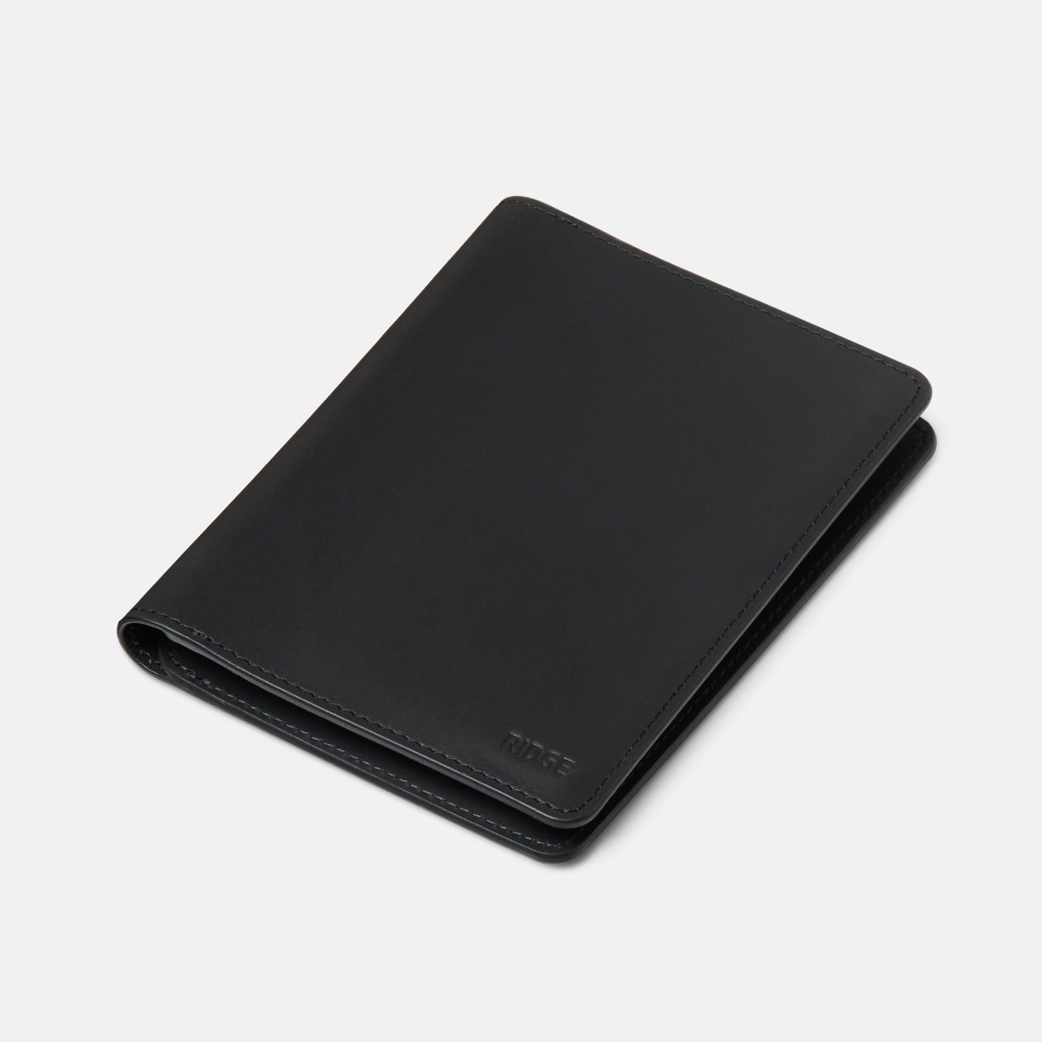 Passport Wallet - Midnight Black Leather - Image 3