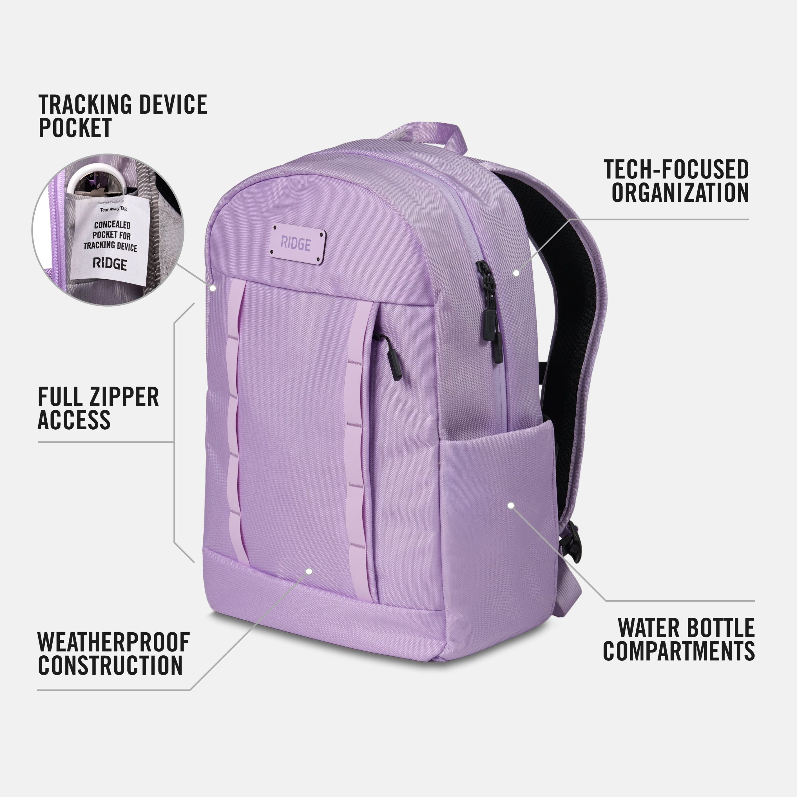Commuter Backpack 18L - Lavender - Image 5