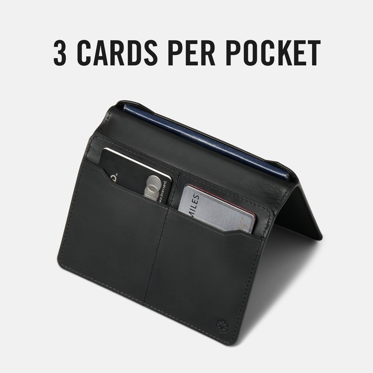 Passport Wallet - Midnight Black Leather - Image 9