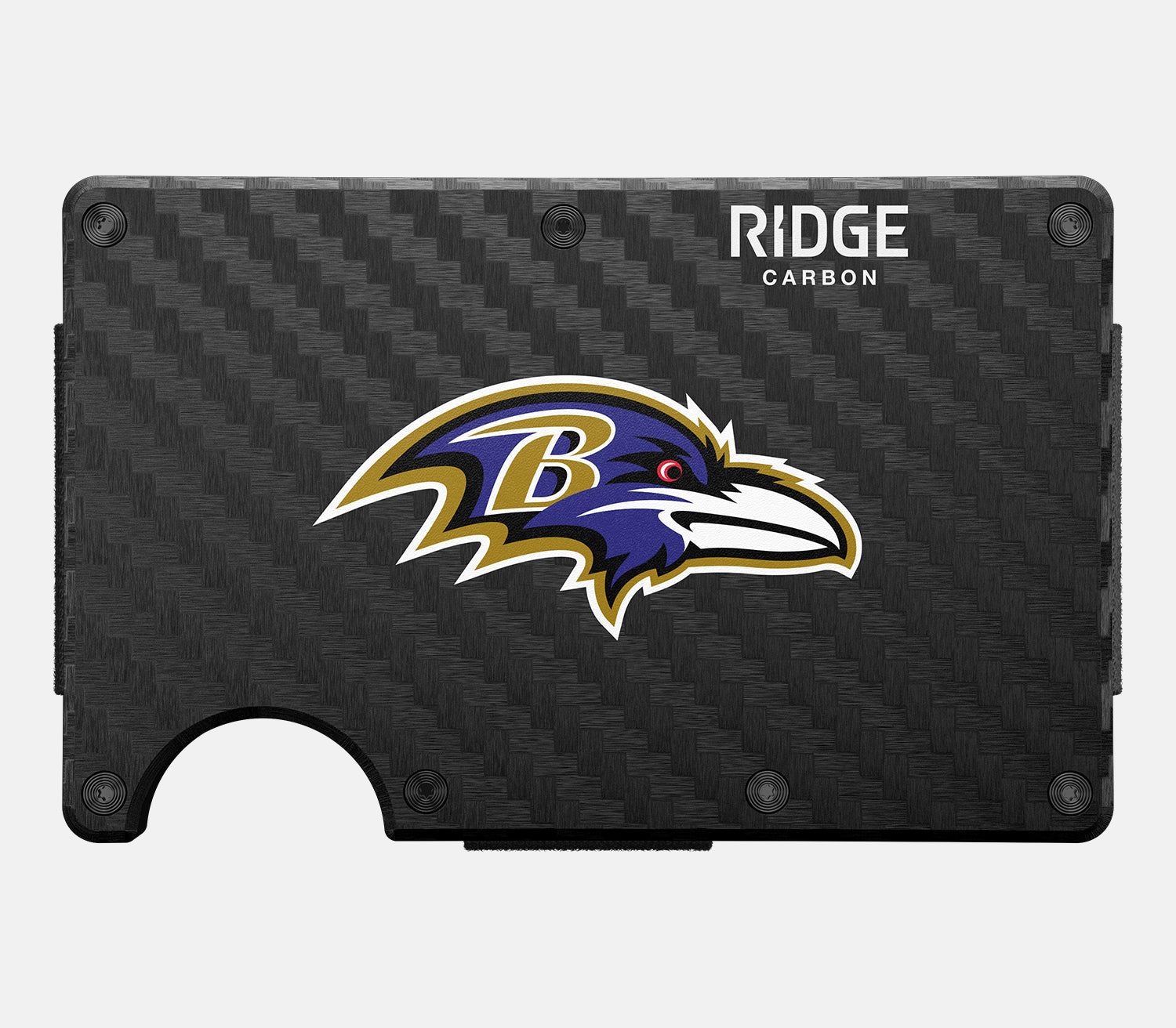 Ridge Wallet - Baltimore Ravens - Carbon Fiber 3k - Image 2