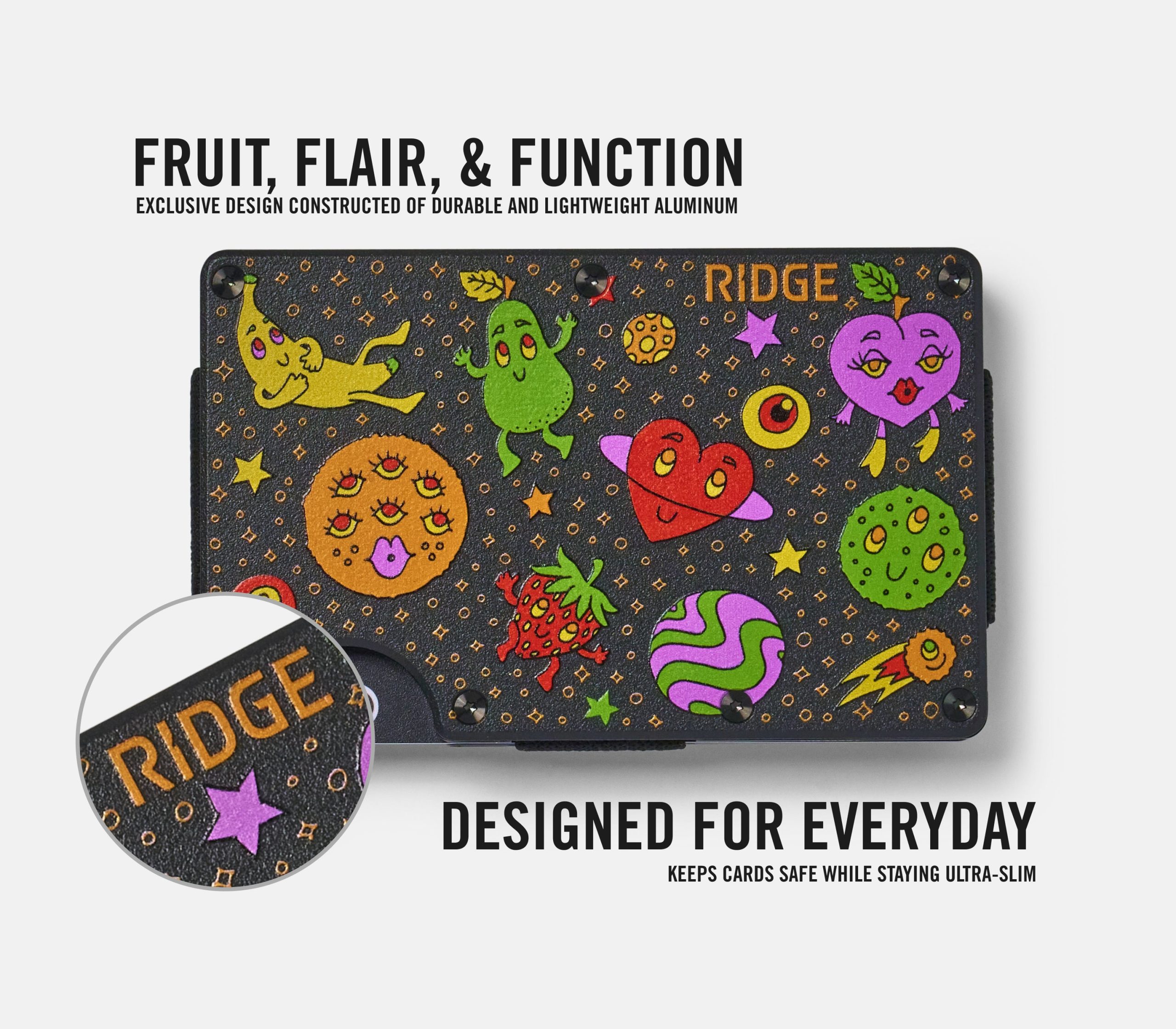 Ridge Wallet - Claire Morales - Space Fruit - Image 4
