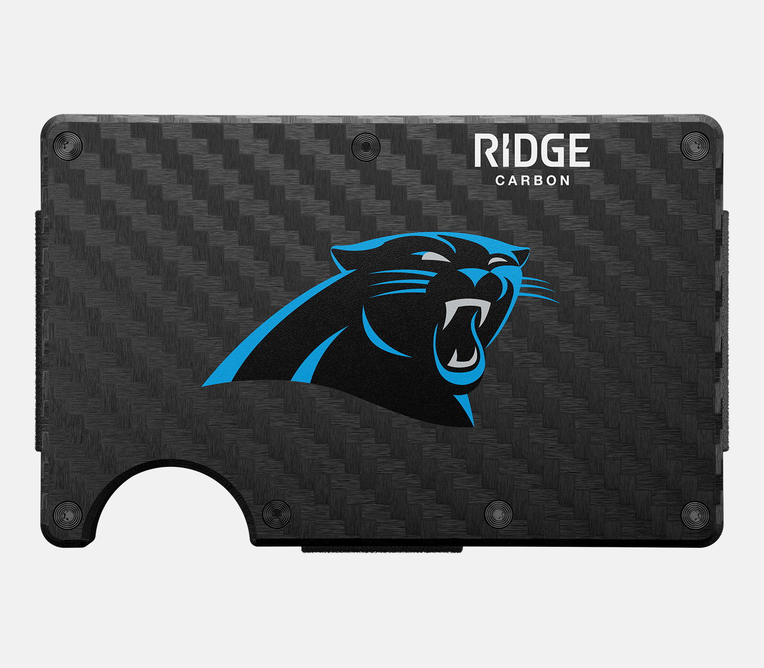 Ridge Wallet - Carolina Panthers - Carbon Fiber 3k - Image 2