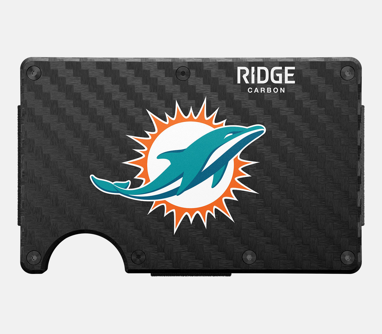 Ridge Wallet - Miami Dolphins - Carbon Fiber 3k - Image 2