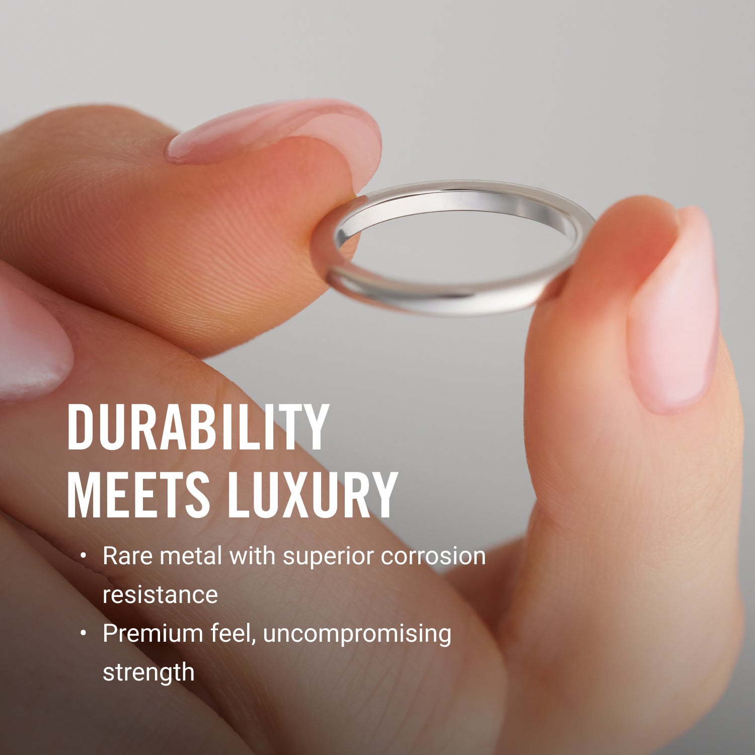 2mm Rounded Ring Set - 14K White Gold - Image 11