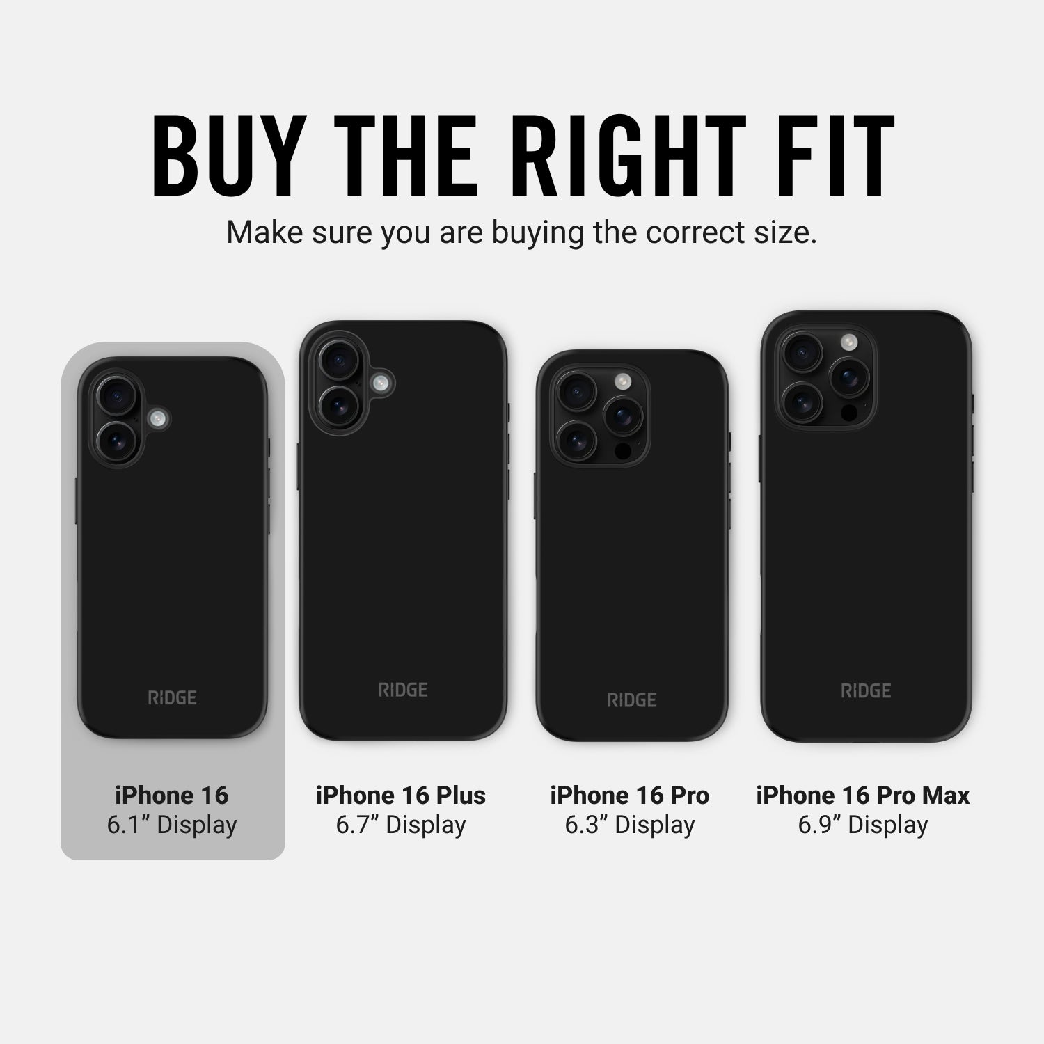Ridge Phone Case - Matte Black - iPhone 16 - Image 10