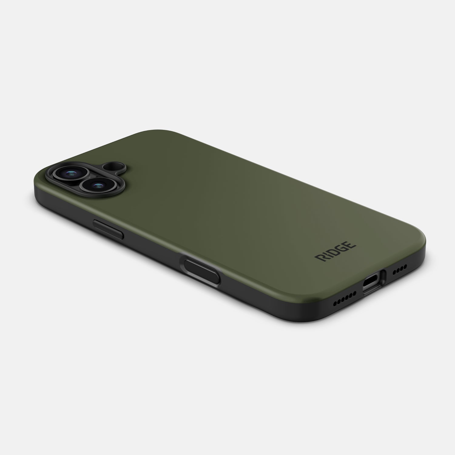 Ridge Phone Case - Matte Olive - iPhone 16 Plus - Image 4