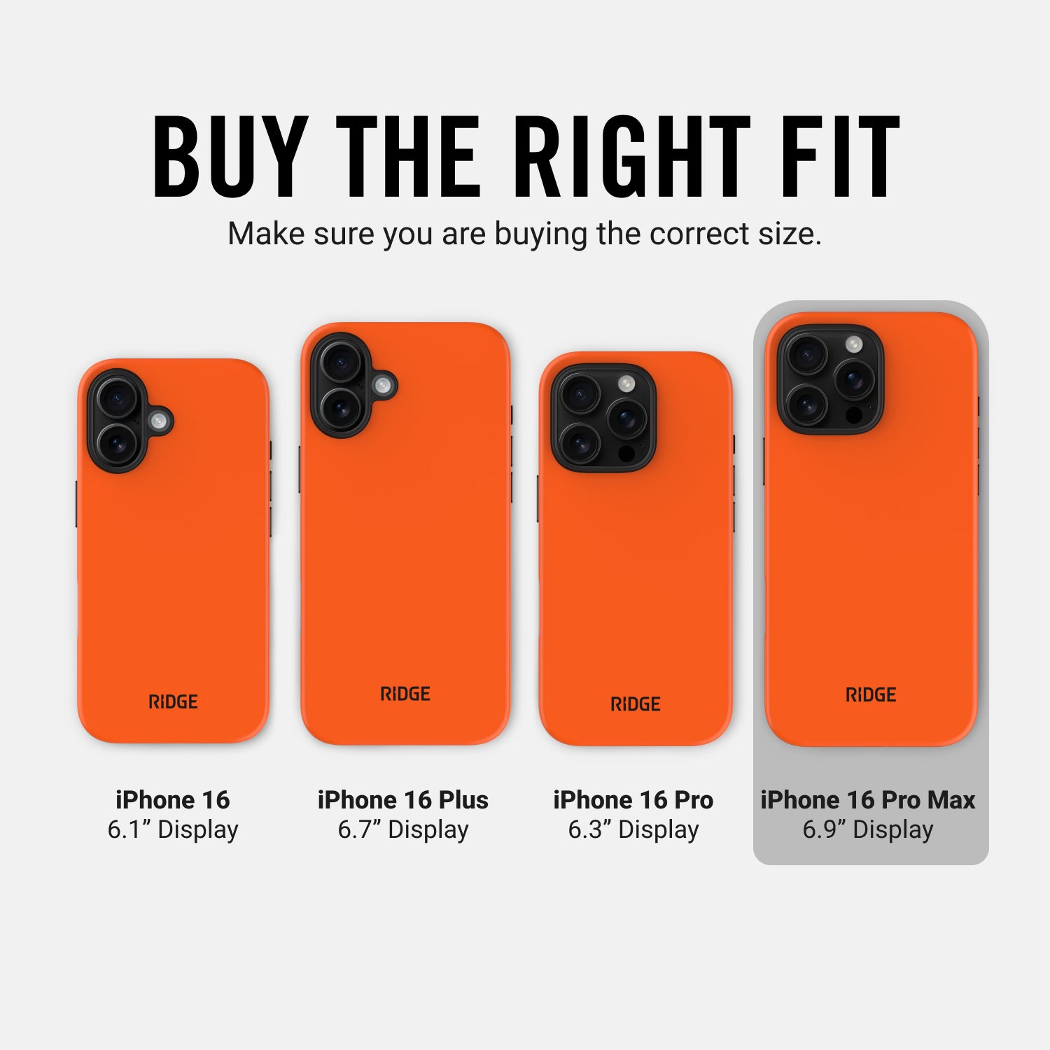 Ridge Phone Case - Basecamp Orange - iPhone 16 Pro Max - Image 10