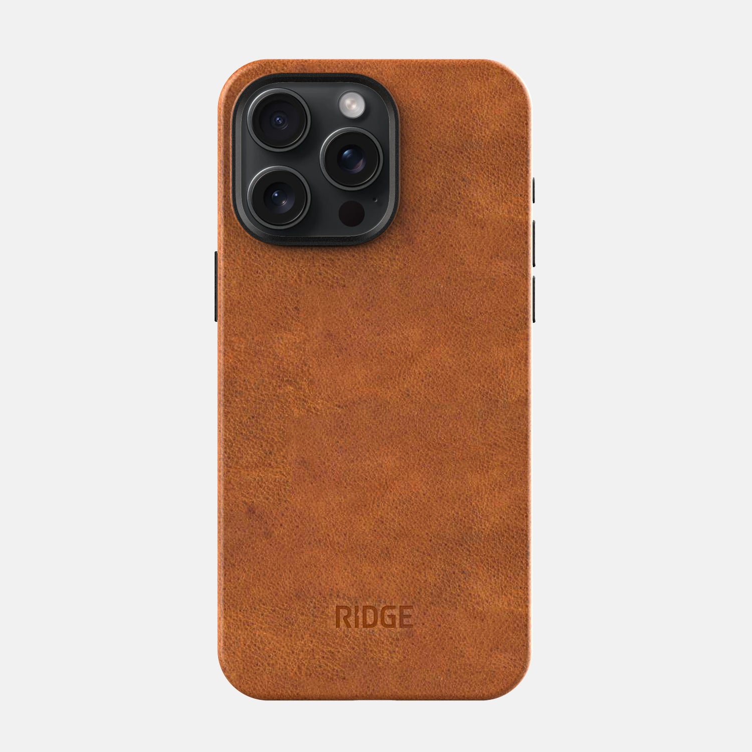 Ridge Phone Case - Tobacco Brown Leather - iPhone 15 Pro Max - Image 2