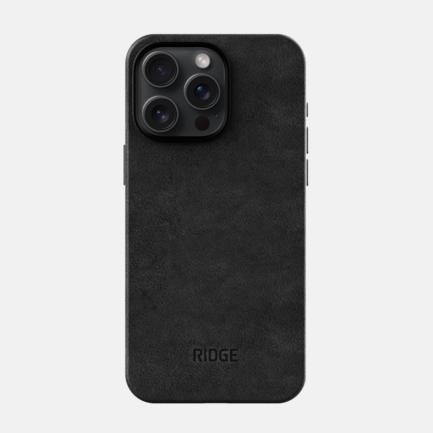 Ridge Phone Case - Midnight Black Leather - iPhone 15 Pro Max - Image 2